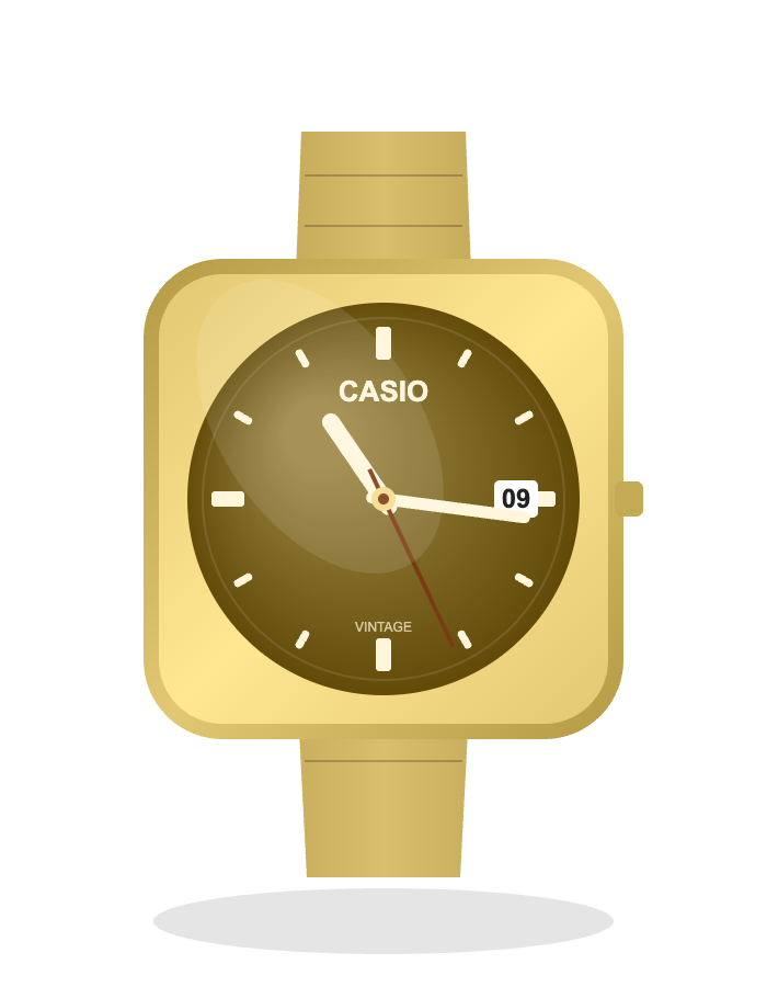 CASIO Vintage A168 Gold